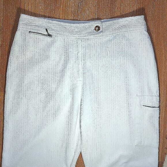 St John's Bay Winter White Corduroy Pants - Picture 5 of 10